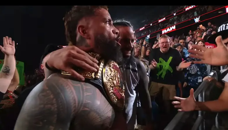 WWE Raw ends with The Usos celebrating tag team title victory