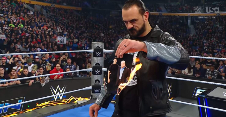 Drew McIntyre burns photo of Cody Rhodes and Dusty Rhodes on SmackDown January 2 2026