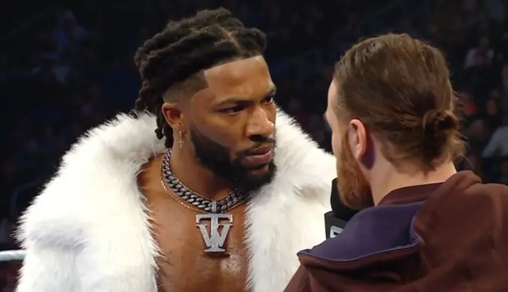 Trick Williams confronts Sami Zayn in the ring on SmackDown January 2 2026