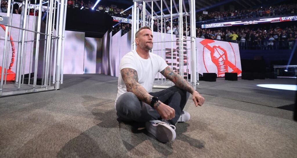 CM Punk making his shocking WWE return during a sold-out arena appearance